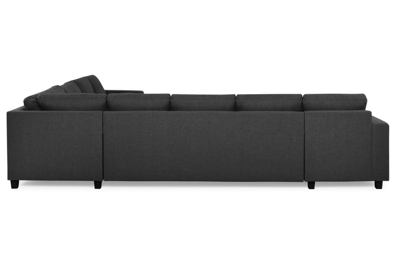 Crazy 7-seters Vendbar L-formet XX-Large Hjørnesofa i Stoff - Antrasitt - Møbler - Sofaer - Hjørnesofa
