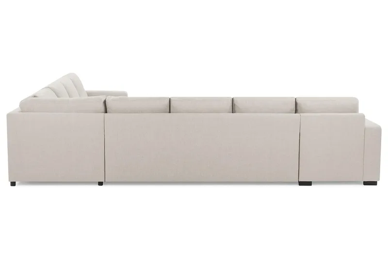 Crazy 7-seters Vendbar L-formet XX-Large Hjørnesofa i Stoff - Beige - Møbler - Sofaer - Hjørnesofa