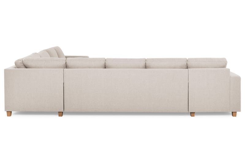 Crazy 7-seters Vendbar L-formet XX-Large Hjørnesofa i Stoff - Beige - Møbler - Sofaer - Hjørnesofa