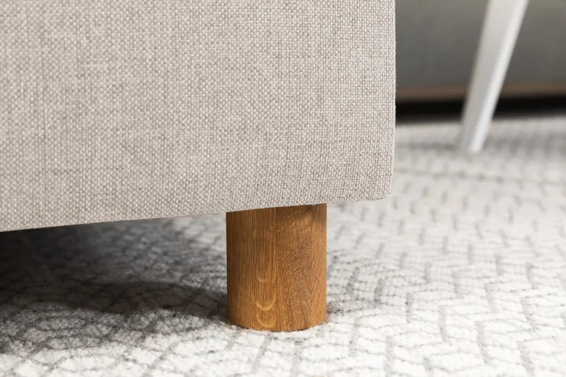 Crazy 7-seters Vendbar L-formet XX-Large Hjørnesofa i Stoff - Beige - Møbler - Sofaer - Hjørnesofa