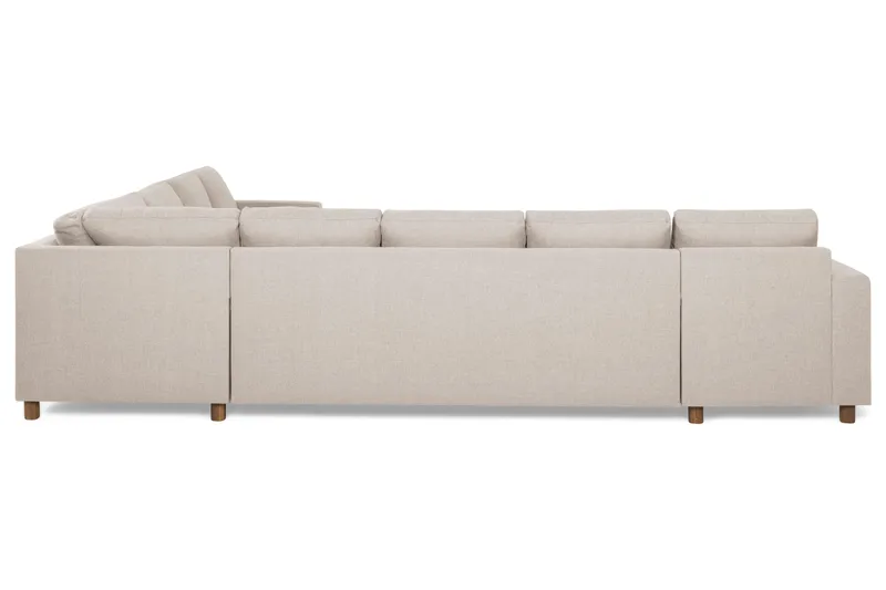 Crazy 7-seters Vendbar L-formet XX-Large Hjørnesofa i Stoff - Beige - Møbler - Sofaer - Hjørnesofa