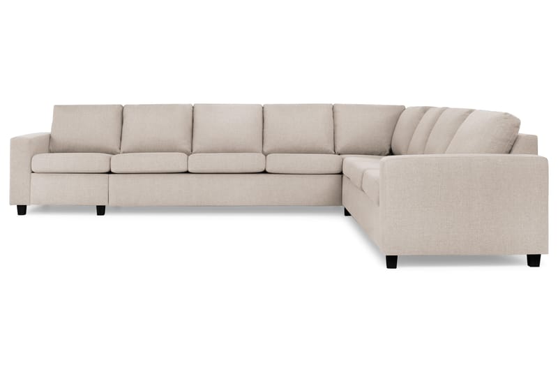 Crazy 7-seters Vendbar L-formet XX-Large Hjørnesofa i Stoff - Beige - Møbler - Sofaer - Hjørnesofa