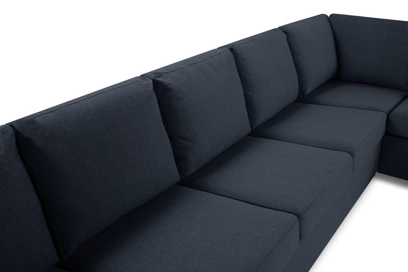 Crazy 7-seters Vendbar L-formet XX-Large Hjørnesofa i Stoff - Blå - Møbler - Sofaer - Hjørnesofa