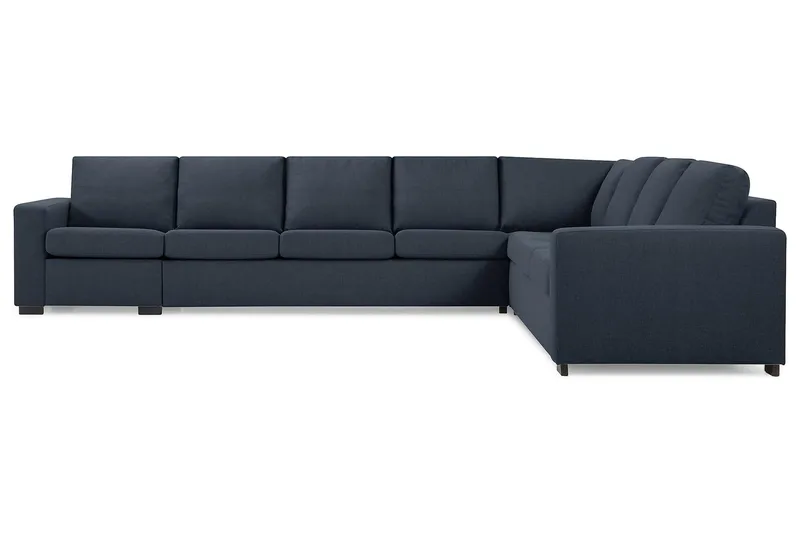 Crazy 7-seters Vendbar L-formet XX-Large Hjørnesofa i Stoff - Blå - Møbler - Sofaer - Hjørnesofa