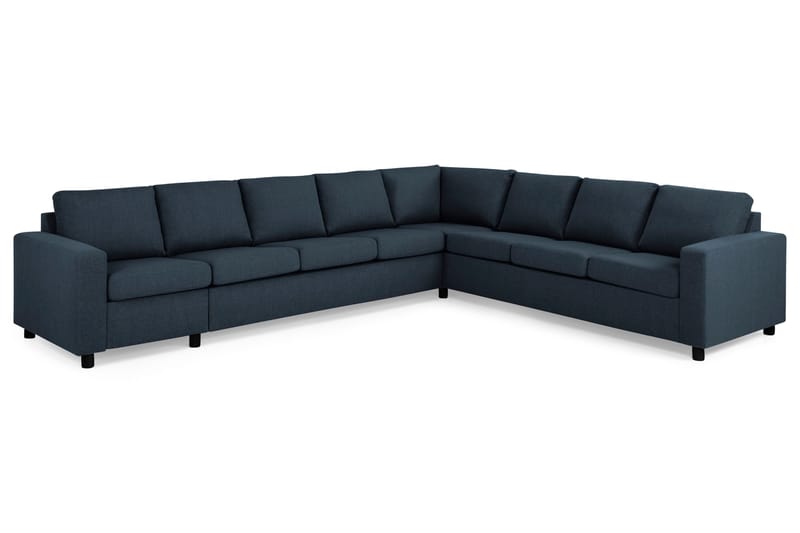 Crazy 7-seters Vendbar L-formet XX-Large Hjørnesofa i Stoff - Blå - Møbler - Sofaer - Hjørnesofa