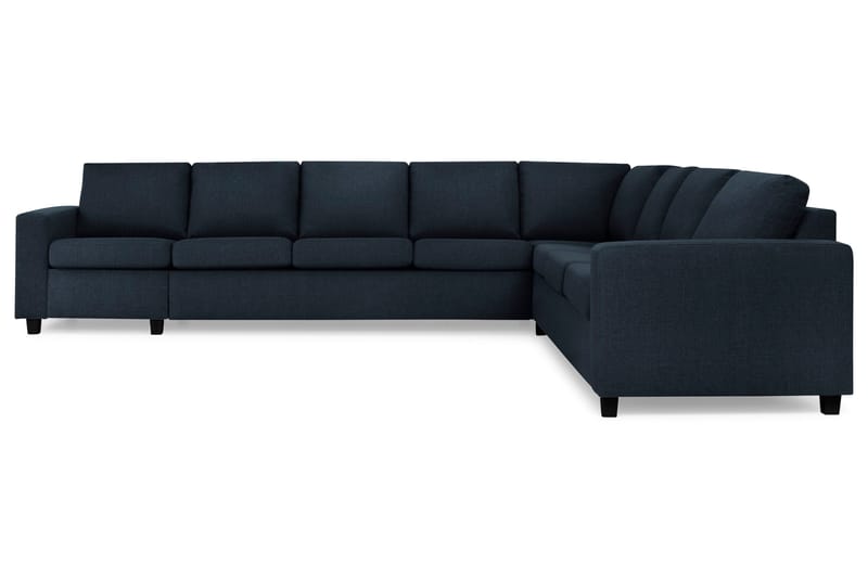 Crazy 7-seters Vendbar L-formet XX-Large Hjørnesofa i Stoff - Blå - Møbler - Sofaer - Hjørnesofa