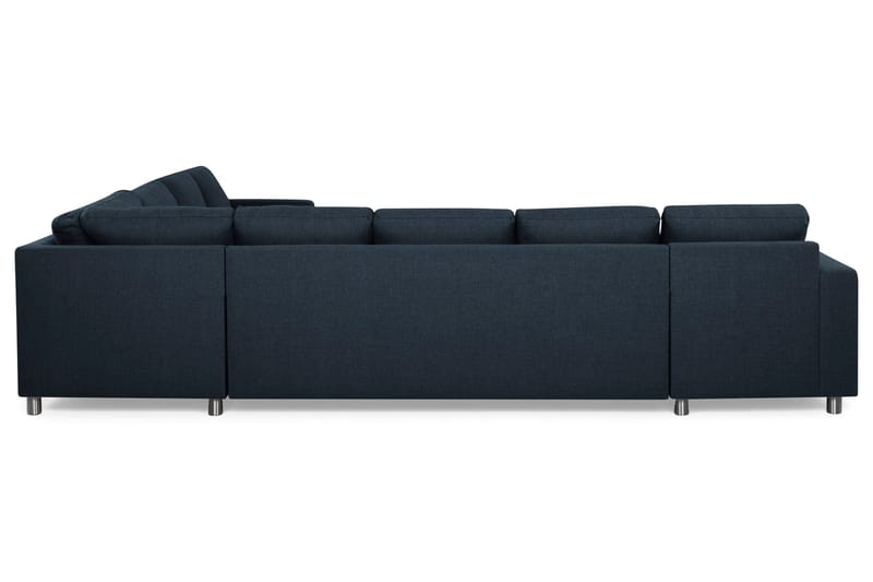 Crazy 7-seters Vendbar L-formet XX-Large Hjørnesofa i Stoff - Blå - Møbler - Sofaer - Hjørnesofa