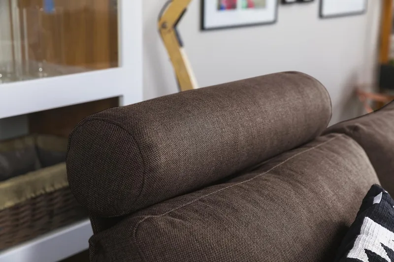 Crazy 7-seters Vendbar L-formet XX-Large Hjørnesofa i Stoff - Brun - Møbler - Sofaer - Hjørnesofa