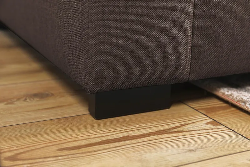 Crazy 7-seters Vendbar L-formet XX-Large Hjørnesofa i Stoff - Brun - Møbler - Sofaer - Hjørnesofa