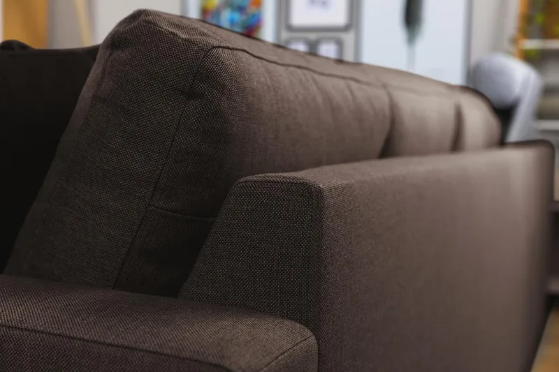 Crazy 7-seters Vendbar L-formet XX-Large Hjørnesofa i Stoff - Brun - Møbler - Sofaer - Hjørnesofa