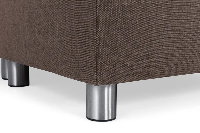 Crazy 7-seters Vendbar L-formet XX-Large Hjørnesofa i Stoff - Brun - Møbler - Sofaer - Hjørnesofa