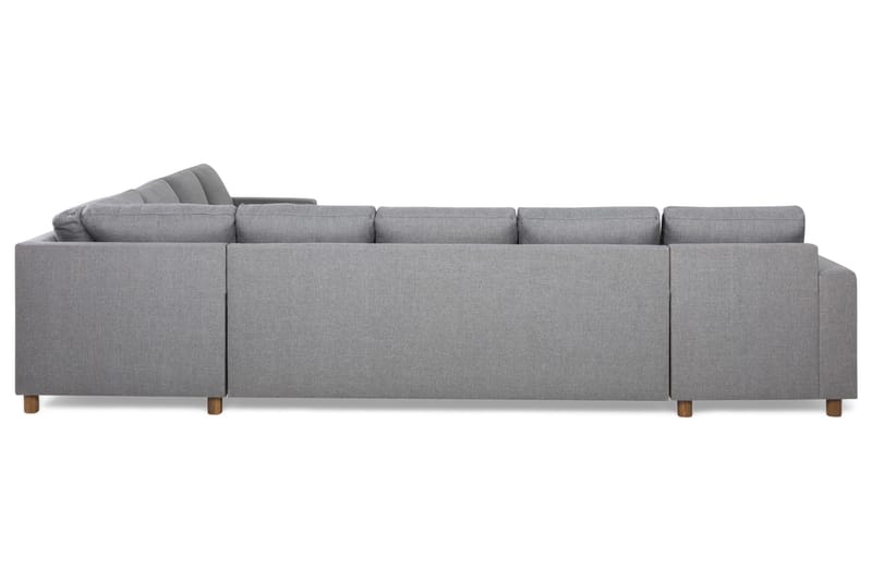 Crazy 7-seters Vendbar L-formet XX-Large Hjørnesofa i Stoff - Grå - Møbler - Sofaer - Hjørnesofa