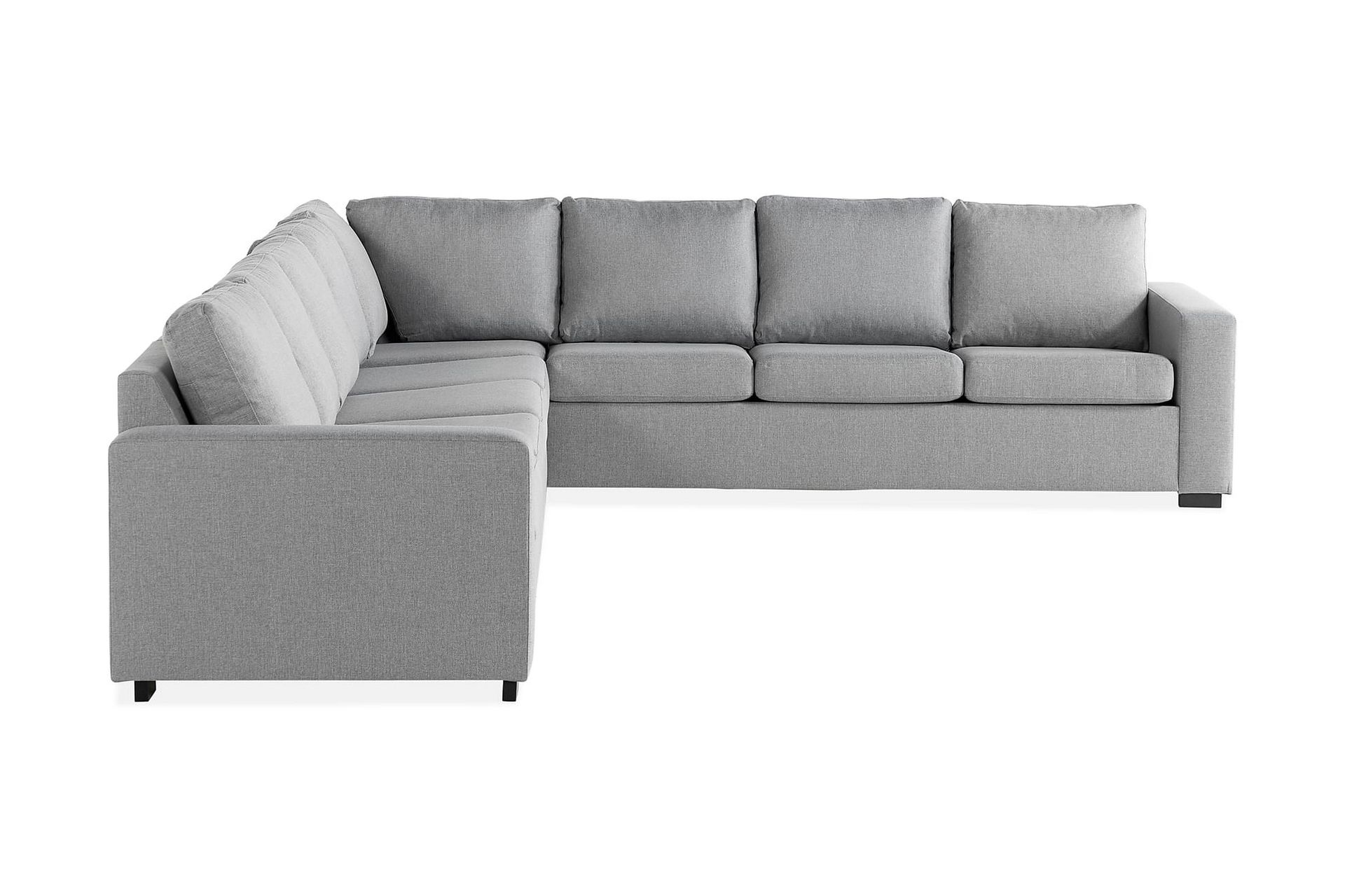 Crazy 7-seters Vendbar L-formet XX-Large Hjørnesofa i Stoff - Grå - Møbler - Sofaer - Hjørnesofa