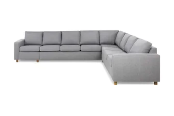 Crazy 7-seters Vendbar L-formet XX-Large Hjørnesofa i Stoff