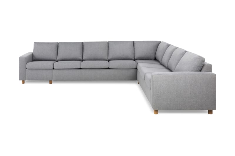 Crazy 7-seters Vendbar L-formet XX-Large Hjørnesofa i Stoff - Grå - Møbler - Sofaer - Hjørnesofa
