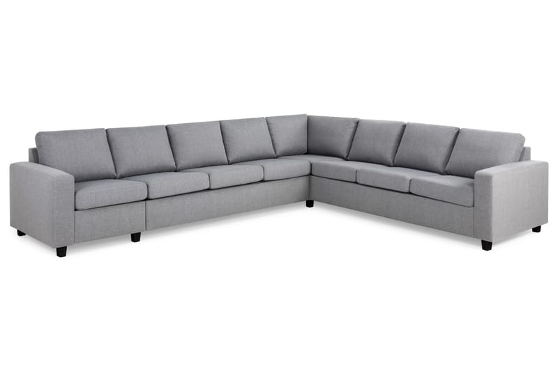 Crazy 7-seters Vendbar L-formet XX-Large Hjørnesofa i Stoff - Grå - Møbler - Sofaer - Hjørnesofa