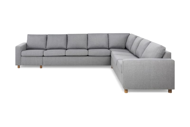 Crazy 7-seters Vendbar L-formet XX-Large Hjørnesofa i Stoff - Grå - Møbler - Sofaer - Hjørnesofa