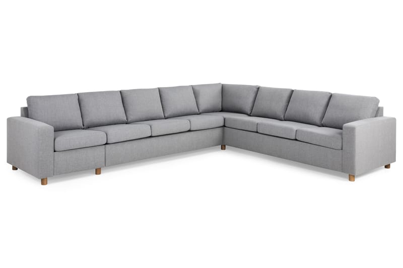 Crazy 7-seters Vendbar L-formet XX-Large Hjørnesofa i Stoff - Grå - Møbler - Sofaer - Hjørnesofa