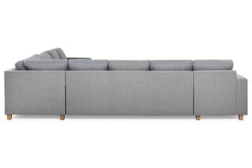 Crazy 7-seters Vendbar L-formet XX-Large Hjørnesofa i Stoff - Grå - Møbler - Sofaer - Hjørnesofa