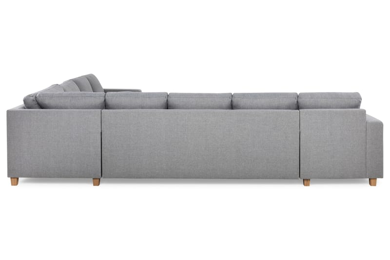 Crazy 7-seters Vendbar L-formet XX-Large Hjørnesofa i Stoff - Grå - Møbler - Sofaer - Hjørnesofa
