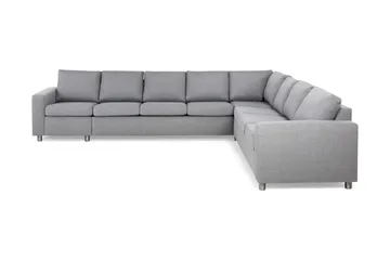 Crazy 7-seters Vendbar L-formet XX-Large Hjørnesofa i Stoff