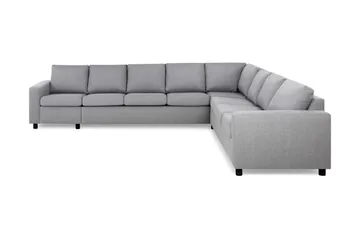 Crazy 7-seters Vendbar L-formet XX-Large Hjørnesofa i Stoff