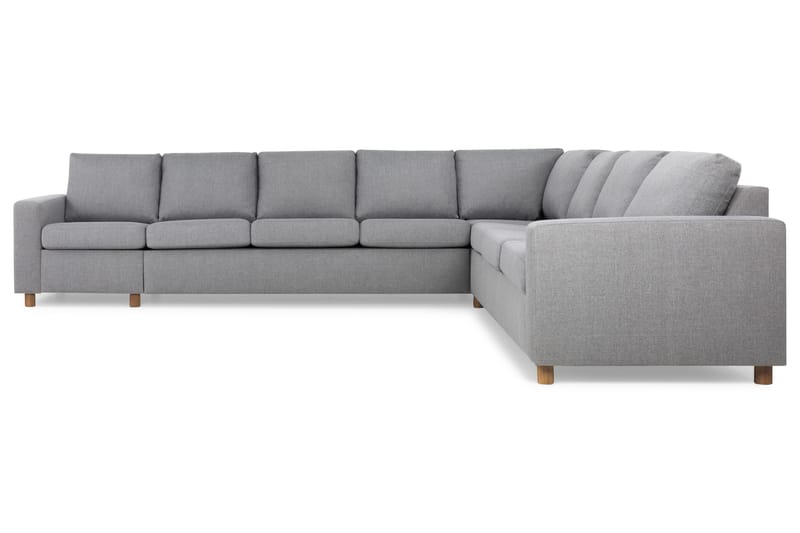 Crazy 7-seters Vendbar L-formet XX-Large Hjørnesofa i Stoff - Grå - Møbler - Sofaer - Hjørnesofa
