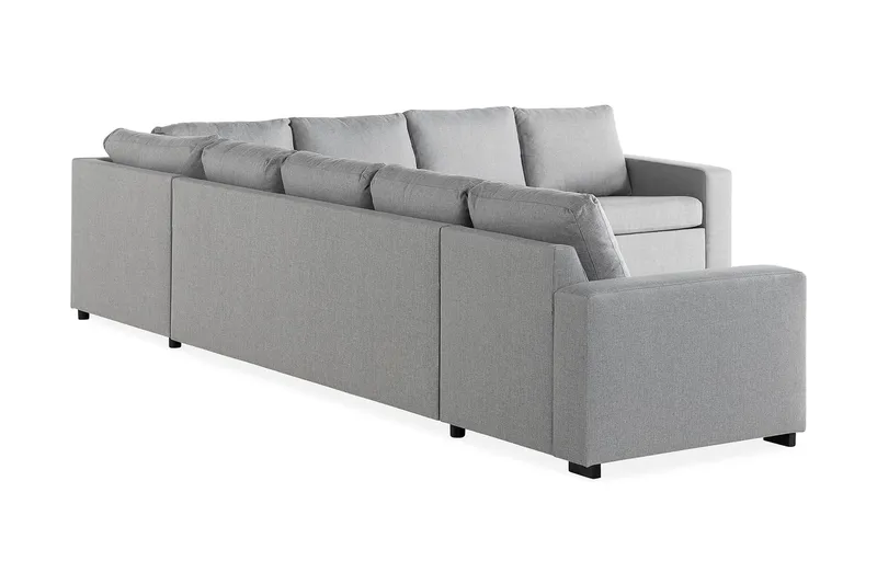 Crazy 7-seters Vendbar L-formet XX-Large Hjørnesofa i Stoff - Grå - Møbler - Sofaer - Hjørnesofa