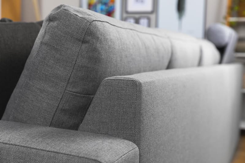 Crazy 7-seters Vendbar L-formet XX-Large Hjørnesofa i Stoff - Grå - Møbler - Sofaer - Hjørnesofa