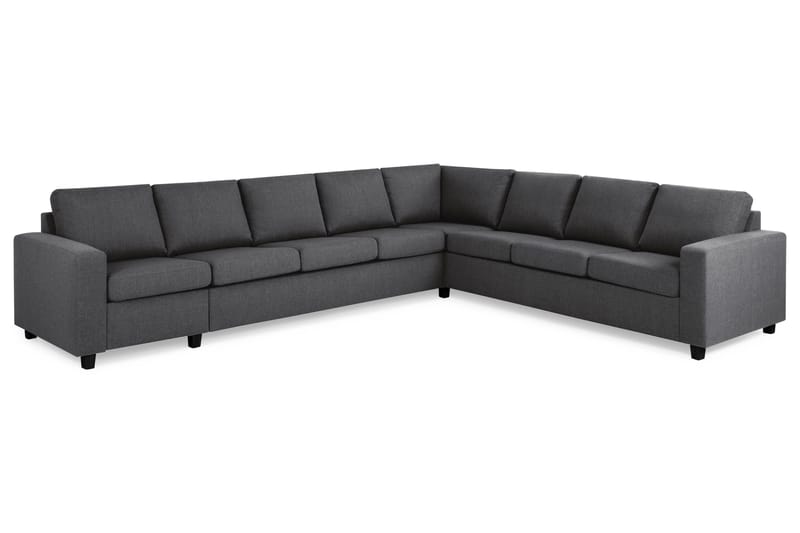 Crazy 7-seters Vendbar L-formet XX-Large Hjørnesofa i Stoff - Mørk grå - Møbler - Sofaer - Hjørnesofa