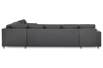 Crazy 7-seters Vendbar L-formet XX-Large Hjørnesofa i Stoff - Mørk grå - Møbler - Sofaer - Hjørnesofa