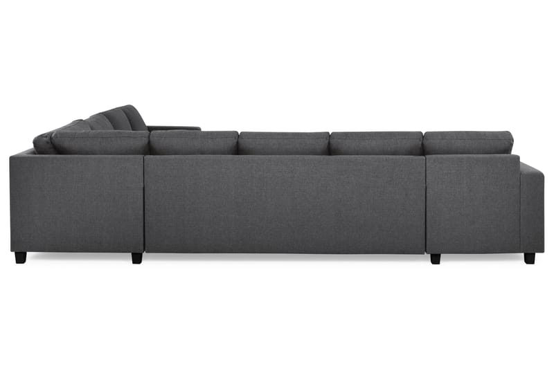 Crazy 7-seters Vendbar L-formet XX-Large Hjørnesofa i Stoff - Mørk grå - Møbler - Sofaer - Hjørnesofa