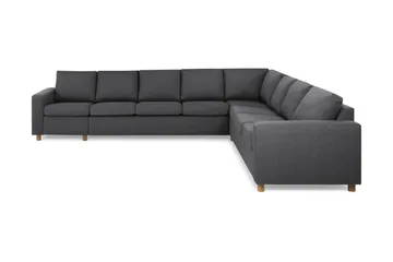 Crazy 7-seters Vendbar L-formet XX-Large Hjørnesofa i Stoff