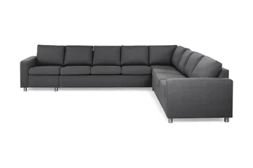 Crazy 7-seters Vendbar L-formet XX-Large Hjørnesofa i Stoff