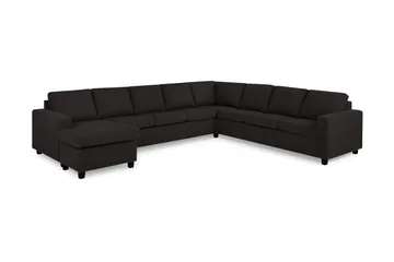 Crazy 7-seters Vendbar U-formet XX-Large Hjørnesofa med Divan i Stoff - Antrasitt - Møbler - Sofaer - Hjørnesofa - Hjørnesofa med divan