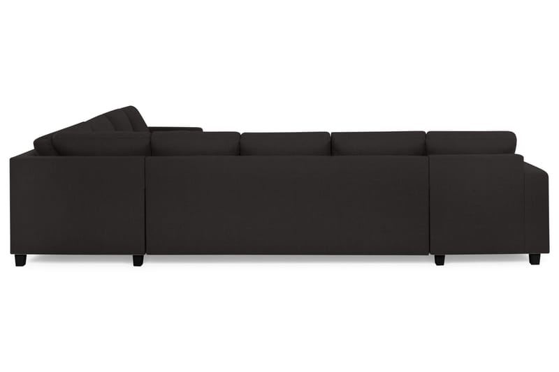 Crazy 7-seters Vendbar U-formet XX-Large Hjørnesofa med Divan i Stoff - Antrasitt - Møbler - Sofaer - Hjørnesofa - Hjørnesofa med divan
