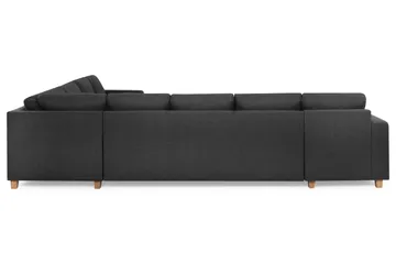 Crazy 7-seters Vendbar U-formet XX-Large Hjørnesofa med Divan i Stoff - Antrasitt - Møbler - Sofaer - Hjørnesofa - Hjørnesofa med divan