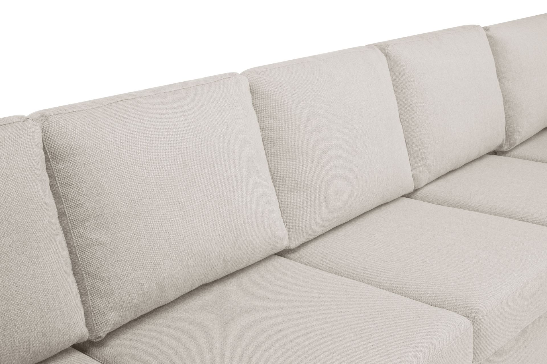 Crazy 7-seters Vendbar U-formet XX-Large Hjørnesofa med Divan i Stoff - Beige - Møbler - Sofaer - Hjørnesofa - Hjørnesofa med divan