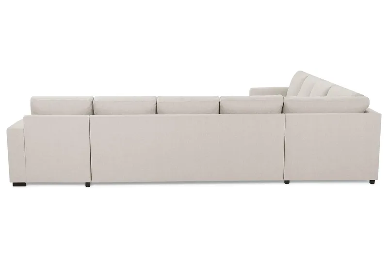 Crazy 7-seters Vendbar U-formet XX-Large Hjørnesofa med Divan i Stoff - Beige - Møbler - Sofaer - Hjørnesofa - Hjørnesofa med divan