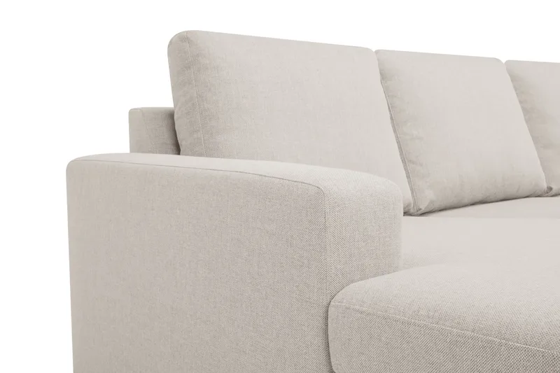 Crazy 7-seters Vendbar U-formet XX-Large Hjørnesofa med Divan i Stoff - Beige - Møbler - Sofaer - Hjørnesofa - Hjørnesofa med divan