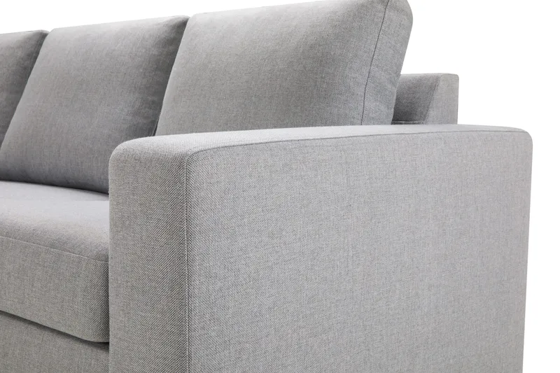 Crazy 7-seters Vendbar U-formet XX-Large Hjørnesofa med Divan i Stoff - Grå - Møbler - Sofaer - Hjørnesofa - Hjørnesofa med divan