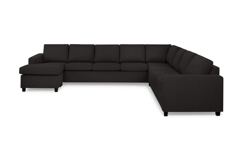 Crazy 7-seters Vendbar U-formet XX-Large Hjørnesofa med Divan i Stoff - Mørk grå / Antrasitt - Møbler - Sofaer - Hjørnesofa - Hjørnesofa med divan