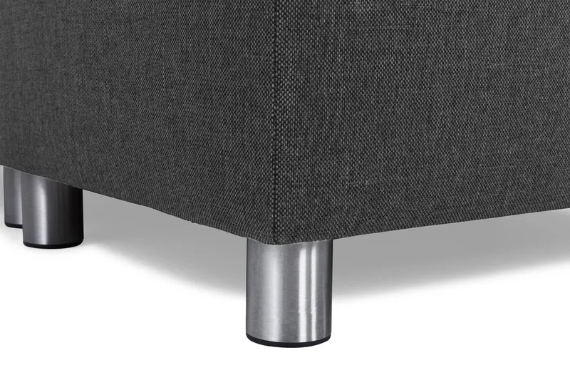 Crazy 7-seters Vendbar U-formet XX-Large Hjørnesofa med Divan i Stoff - Mørk grå / Antrasitt - Møbler - Sofaer - Hjørnesofa - Hjørnesofa med divan