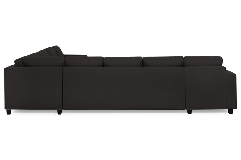 Crazy 7-seters Vendbar U-formet XX-Large Hjørnesofa med Divan i Stoff - Mørk grå / Antrasitt - Møbler - Sofaer - Hjørnesofa - Hjørnesofa med divan