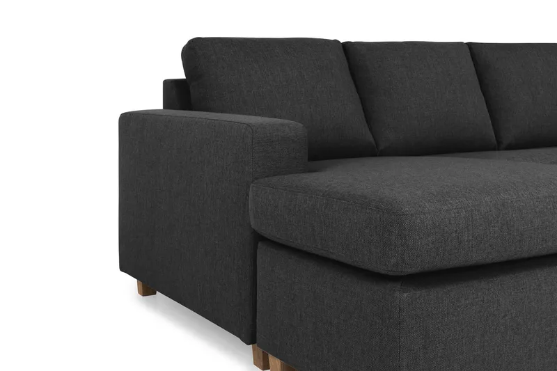 Crazy 7-seters Vendbar U-formet XX-Large Hjørnesofa med Divan i Stoff - Mørk grå / Antrasitt - Møbler - Sofaer - Hjørnesofa - Hjørnesofa med divan