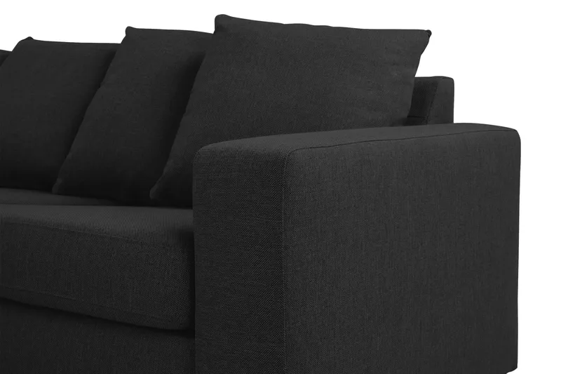 Crazy 7-seters Venstrevendt U-formet XX-Large Hjørnesofa med Divan i Stoff - Antrasitt - Møbler - Sofaer - Hjørnesofa - Hjørnesofa med divan