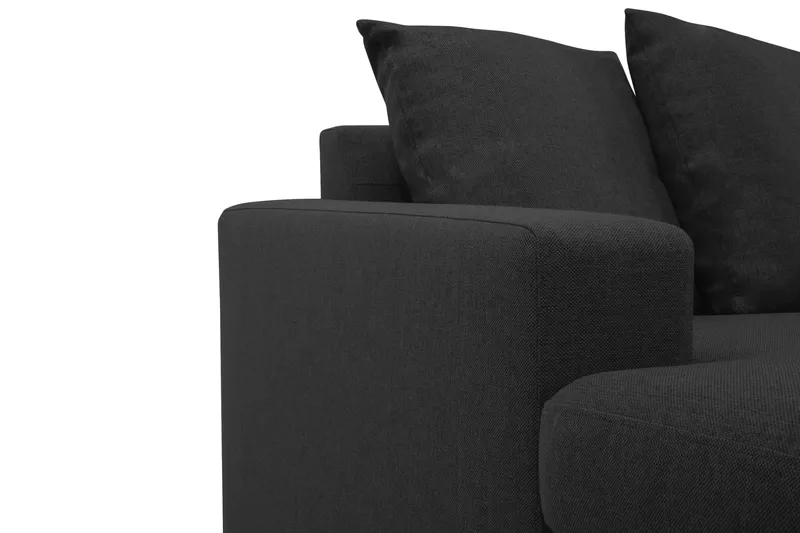 Crazy 7-seters Venstrevendt U-formet XX-Large Hjørnesofa med Divan i Stoff - Antrasitt - Møbler - Sofaer - Hjørnesofa - Hjørnesofa med divan