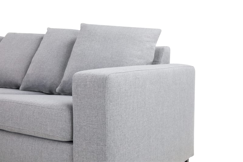 Crazy 7-seters Venstrevendt U-formet XX-Large Hjørnesofa med Divan i Stoff - Grå - Møbler - Sofaer - Hjørnesofa - Hjørnesofa med divan