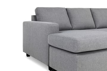 Crazy 7-seters Venstrevendt U-formet XX-Large Hjørnesofa med Divan i Stoff - Grå - Møbler - Sofaer - Hjørnesofa - Hjørnesofa med divan