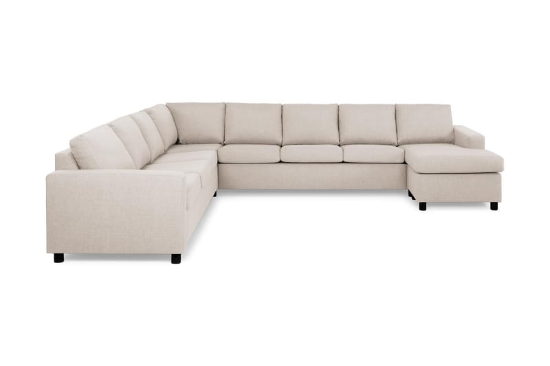 Crazy Hjørnesofa XXL med Divan Høyre - Beige - Hjørnesofa med divan - Hjørnesofa